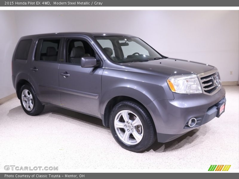 Modern Steel Metallic / Gray 2015 Honda Pilot EX 4WD