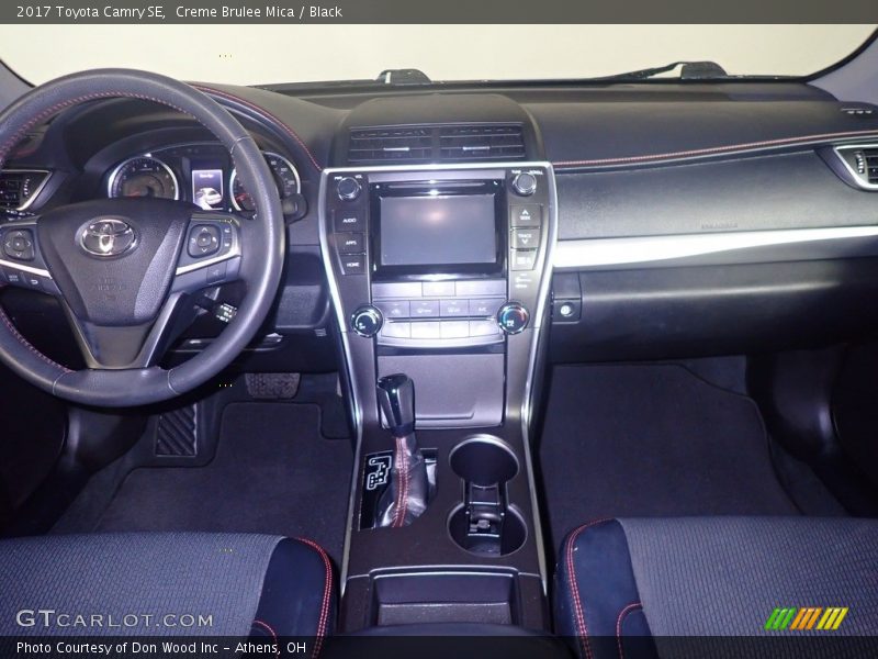 Creme Brulee Mica / Black 2017 Toyota Camry SE
