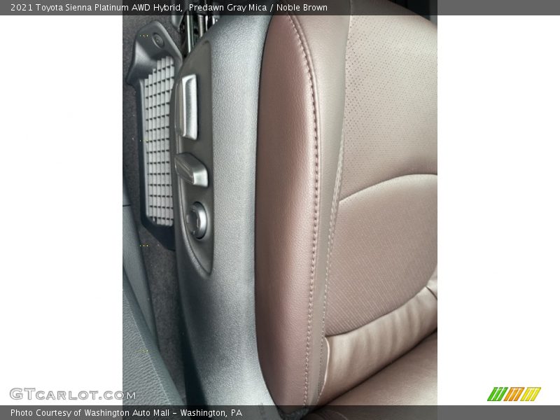 Predawn Gray Mica / Noble Brown 2021 Toyota Sienna Platinum AWD Hybrid