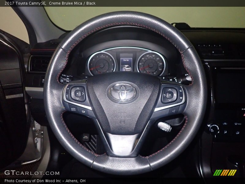 Creme Brulee Mica / Black 2017 Toyota Camry SE