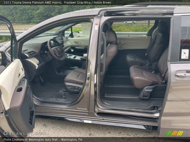  2021 Sienna Platinum AWD Hybrid Noble Brown Interior