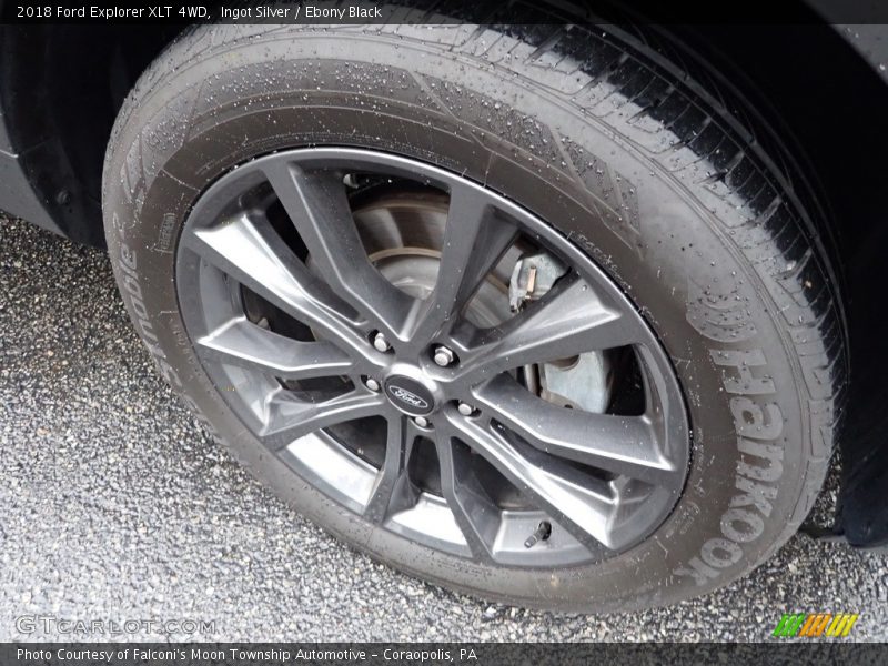 Ingot Silver / Ebony Black 2018 Ford Explorer XLT 4WD