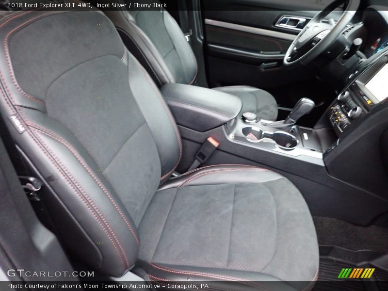 Ingot Silver / Ebony Black 2018 Ford Explorer XLT 4WD