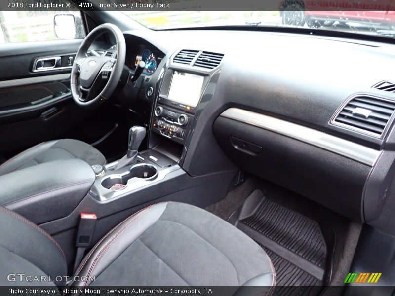 Ingot Silver / Ebony Black 2018 Ford Explorer XLT 4WD