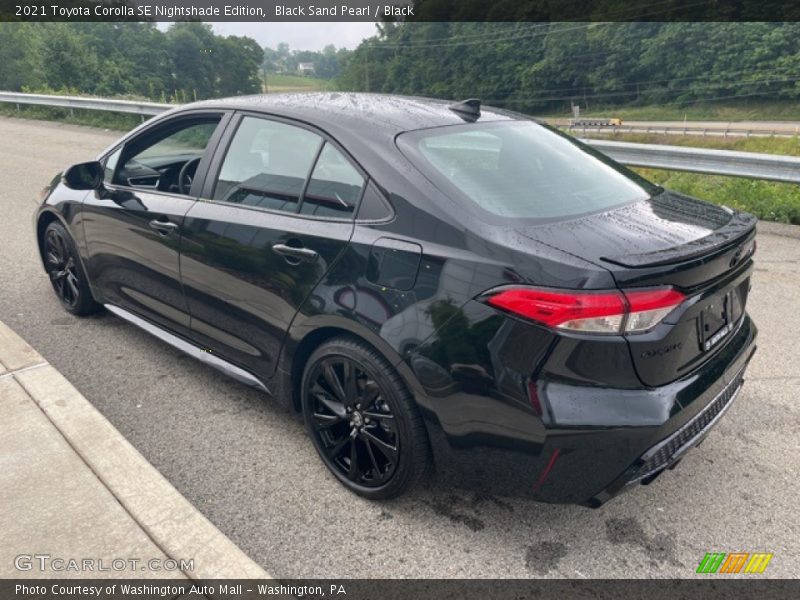 Black Sand Pearl / Black 2021 Toyota Corolla SE Nightshade Edition
