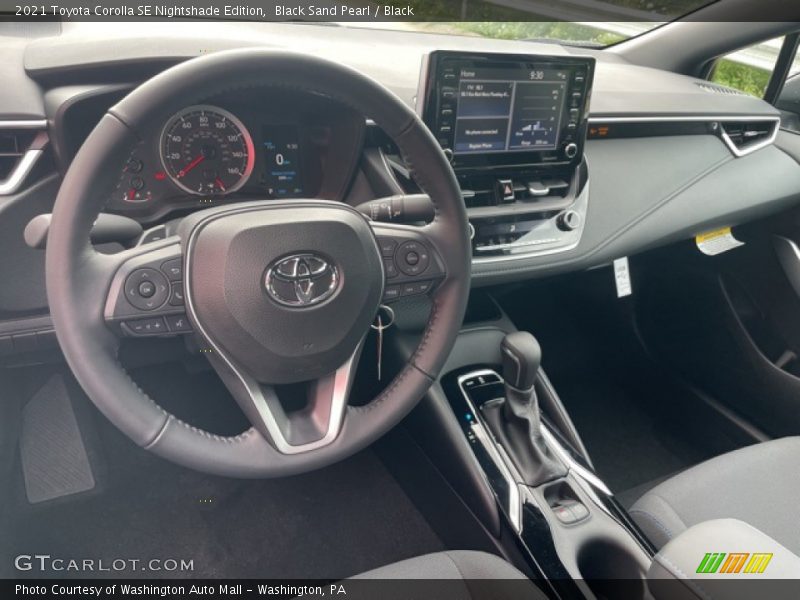 Black Sand Pearl / Black 2021 Toyota Corolla SE Nightshade Edition