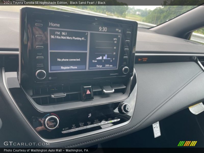 Black Sand Pearl / Black 2021 Toyota Corolla SE Nightshade Edition