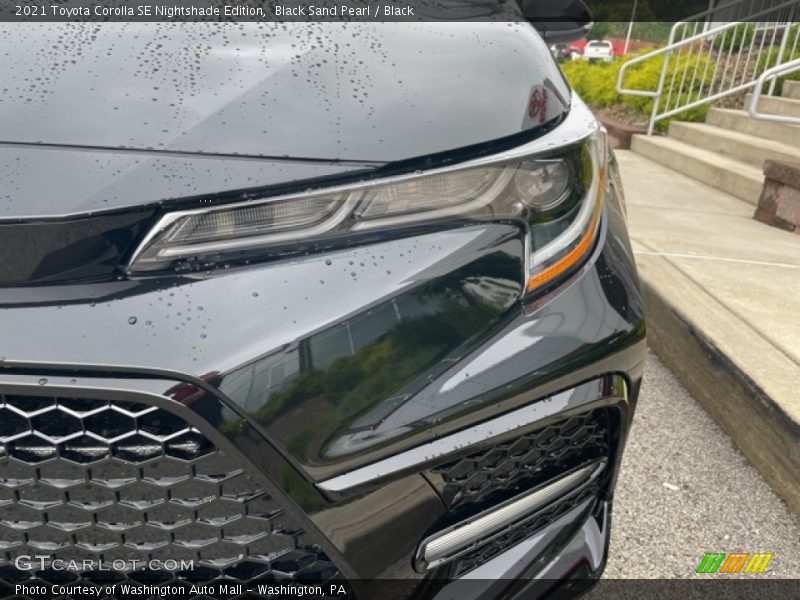 Black Sand Pearl / Black 2021 Toyota Corolla SE Nightshade Edition