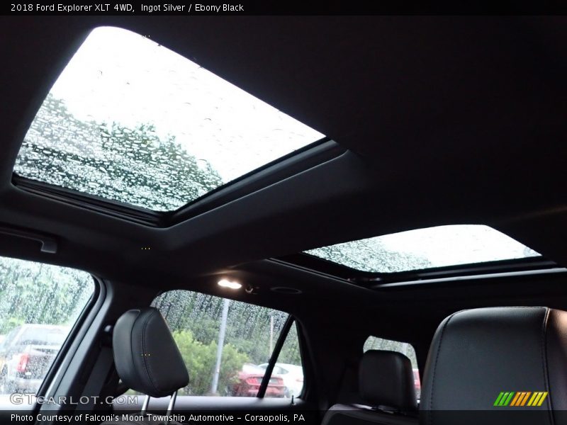 Ingot Silver / Ebony Black 2018 Ford Explorer XLT 4WD
