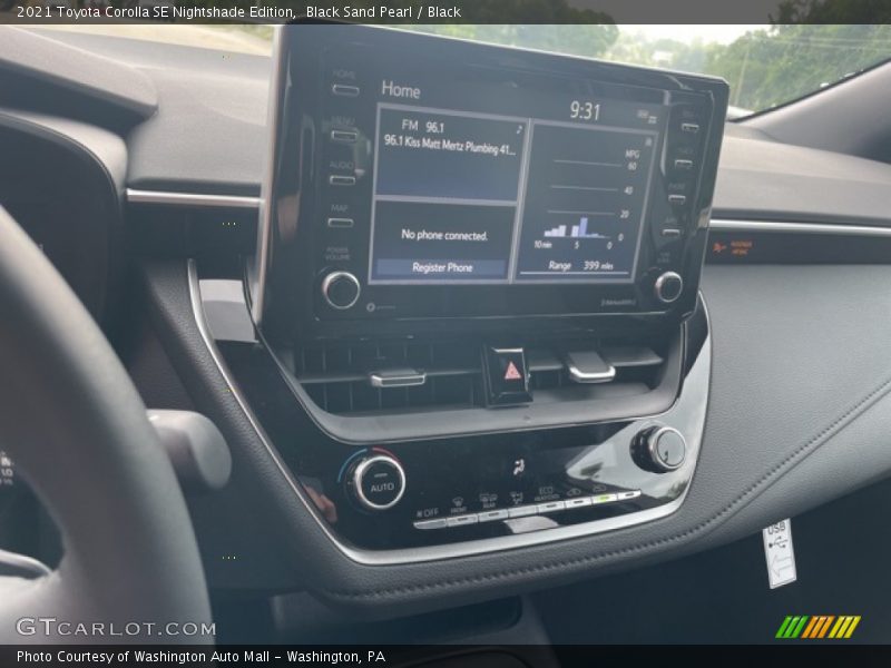 Black Sand Pearl / Black 2021 Toyota Corolla SE Nightshade Edition