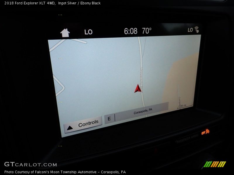 Ingot Silver / Ebony Black 2018 Ford Explorer XLT 4WD