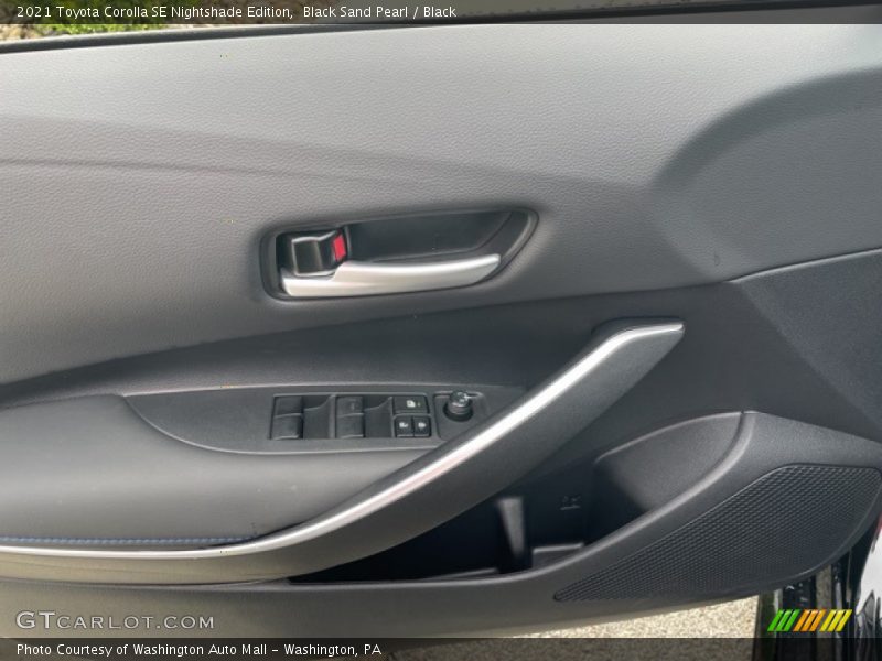 Black Sand Pearl / Black 2021 Toyota Corolla SE Nightshade Edition