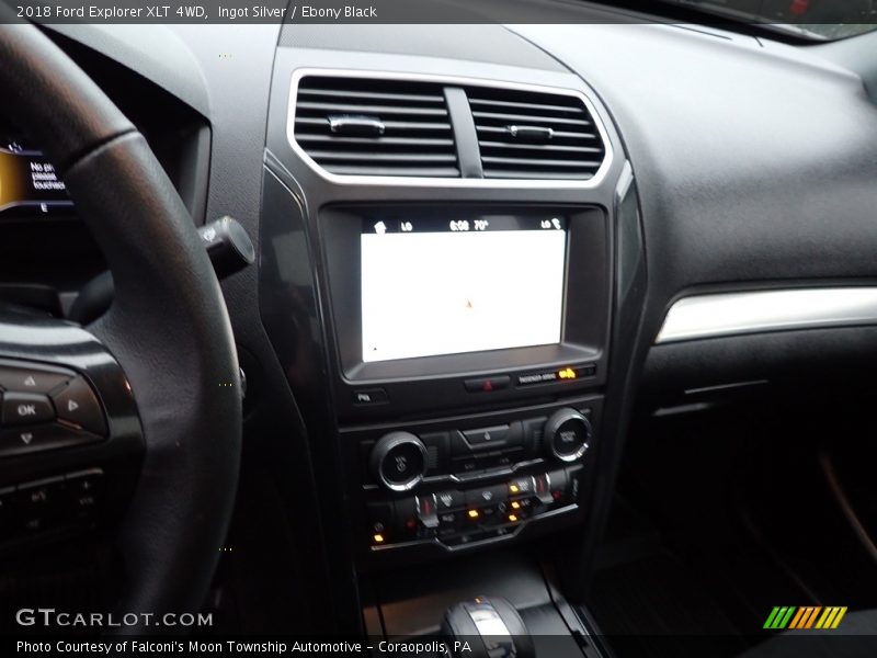 Ingot Silver / Ebony Black 2018 Ford Explorer XLT 4WD