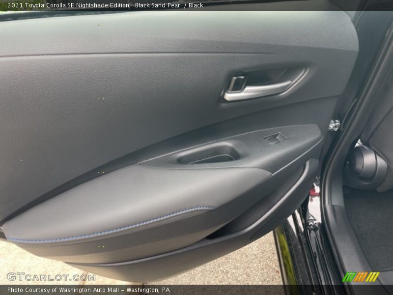Black Sand Pearl / Black 2021 Toyota Corolla SE Nightshade Edition