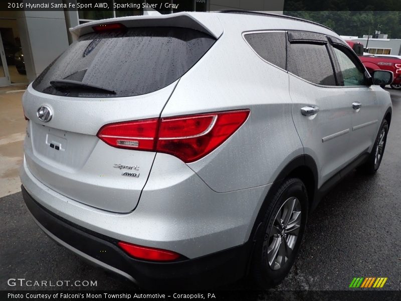 Sparkling Silver / Gray 2016 Hyundai Santa Fe Sport AWD