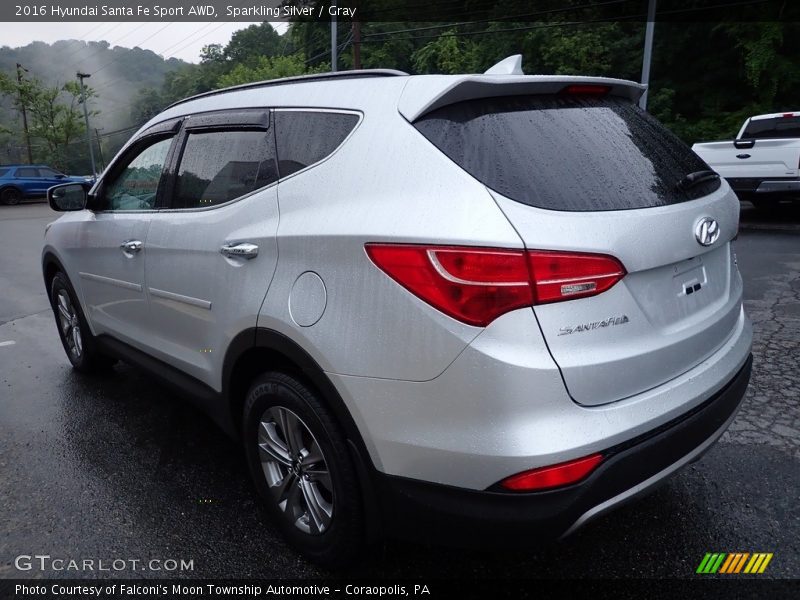 Sparkling Silver / Gray 2016 Hyundai Santa Fe Sport AWD