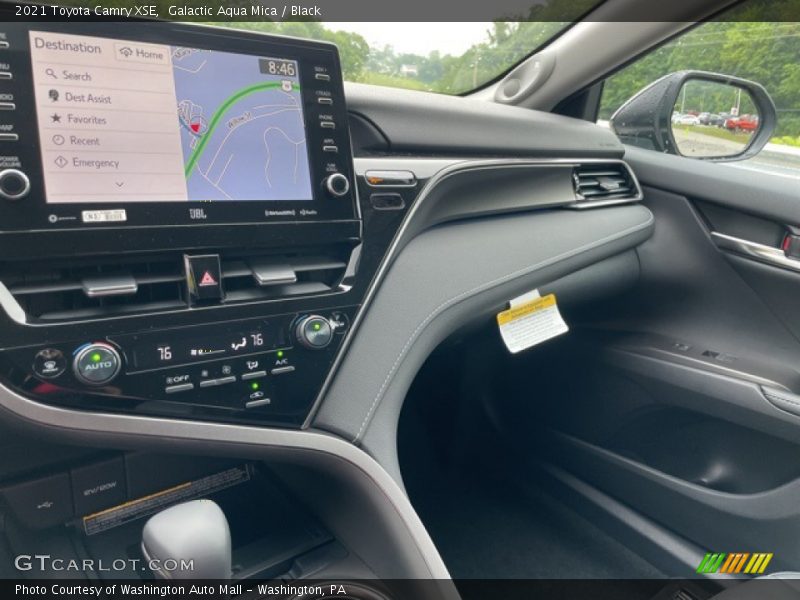 Galactic Aqua Mica / Black 2021 Toyota Camry XSE