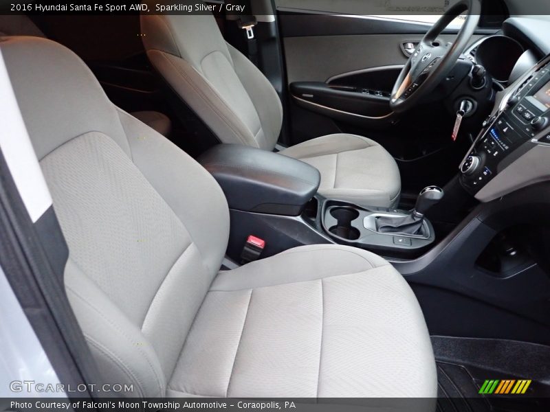 Sparkling Silver / Gray 2016 Hyundai Santa Fe Sport AWD