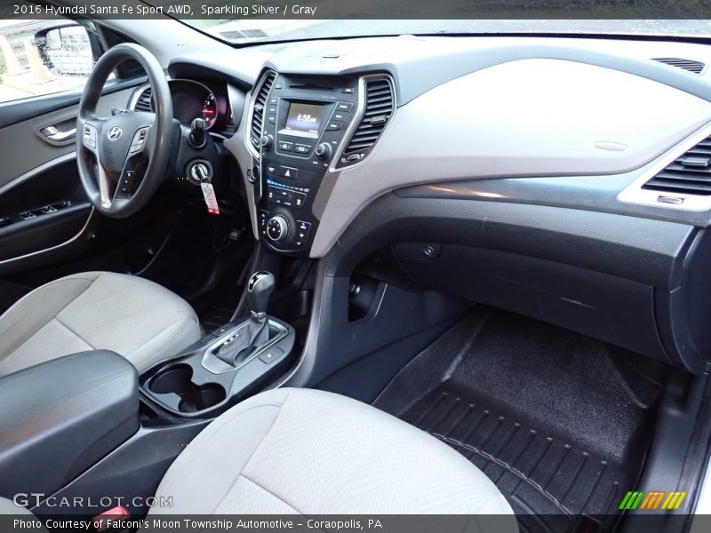 Sparkling Silver / Gray 2016 Hyundai Santa Fe Sport AWD