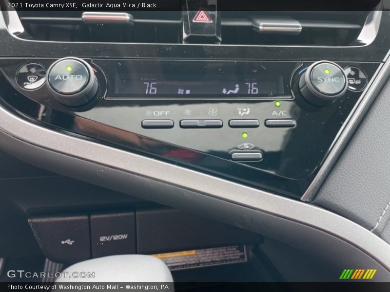 Galactic Aqua Mica / Black 2021 Toyota Camry XSE