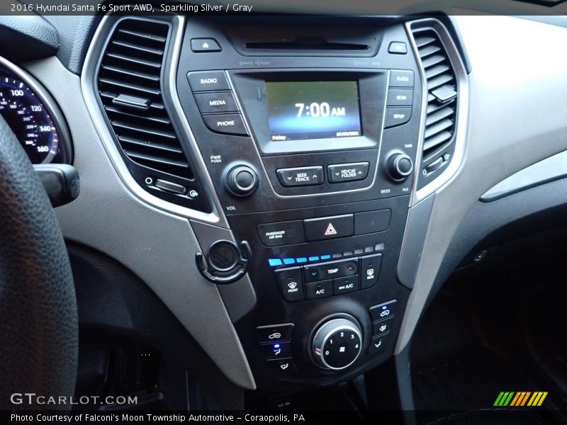 Sparkling Silver / Gray 2016 Hyundai Santa Fe Sport AWD