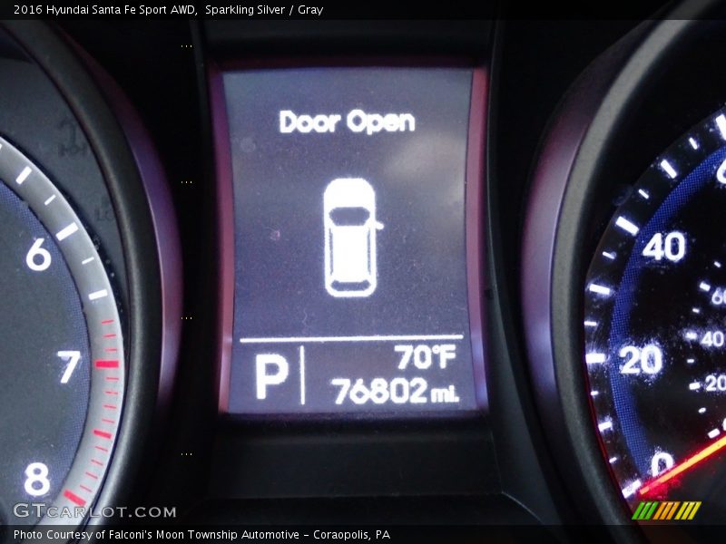 Sparkling Silver / Gray 2016 Hyundai Santa Fe Sport AWD