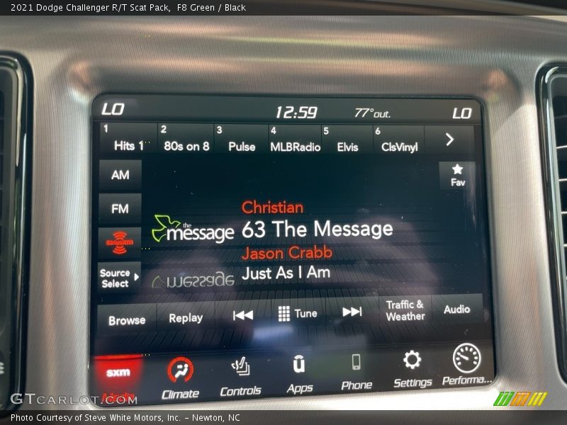 Controls of 2021 Challenger R/T Scat Pack