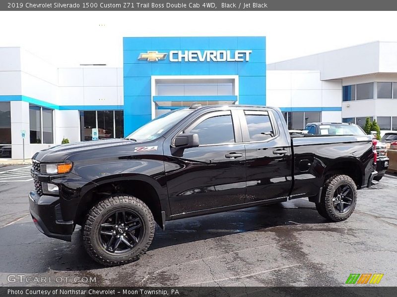 Black / Jet Black 2019 Chevrolet Silverado 1500 Custom Z71 Trail Boss Double Cab 4WD