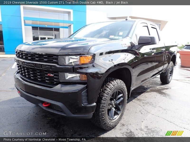 Black / Jet Black 2019 Chevrolet Silverado 1500 Custom Z71 Trail Boss Double Cab 4WD