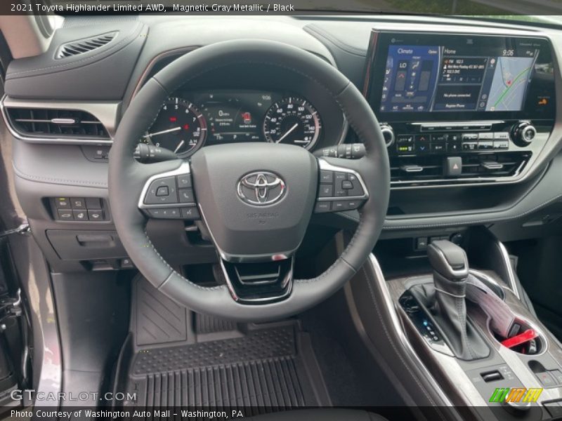 Magnetic Gray Metallic / Black 2021 Toyota Highlander Limited AWD