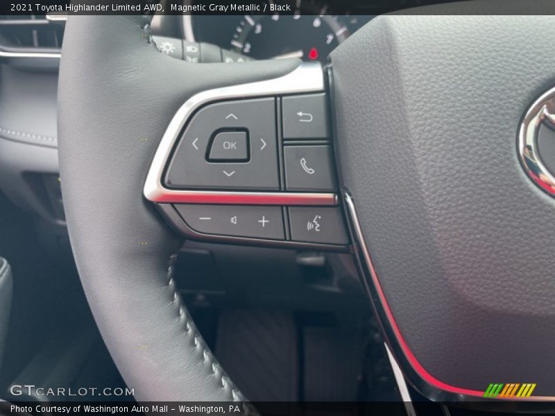 Magnetic Gray Metallic / Black 2021 Toyota Highlander Limited AWD