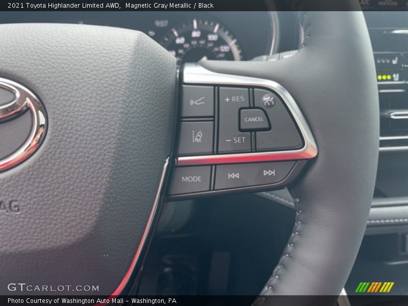 Magnetic Gray Metallic / Black 2021 Toyota Highlander Limited AWD
