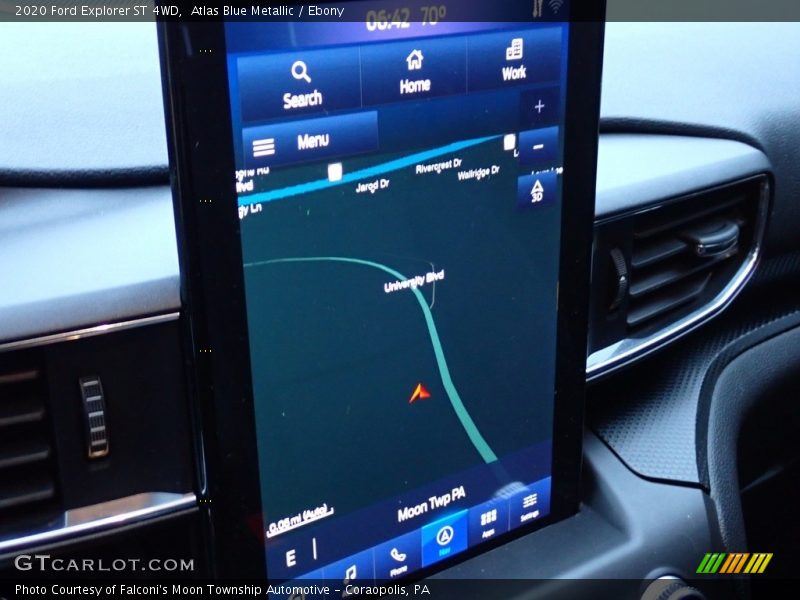 Atlas Blue Metallic / Ebony 2020 Ford Explorer ST 4WD