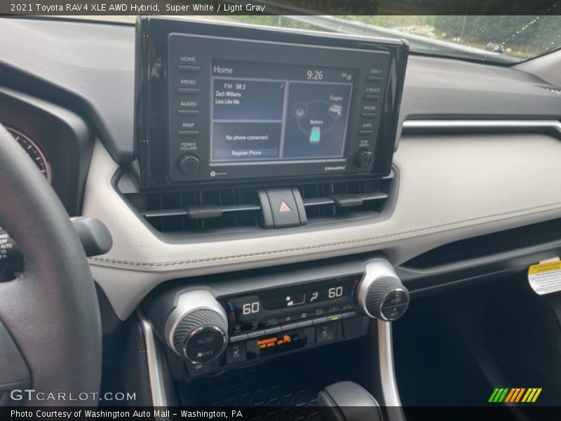 Super White / Light Gray 2021 Toyota RAV4 XLE AWD Hybrid