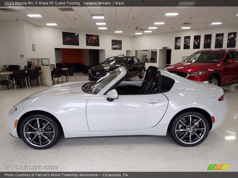 Ceramic Metallic / Black 2019 Mazda MX-5 Miata RF Grand Touring