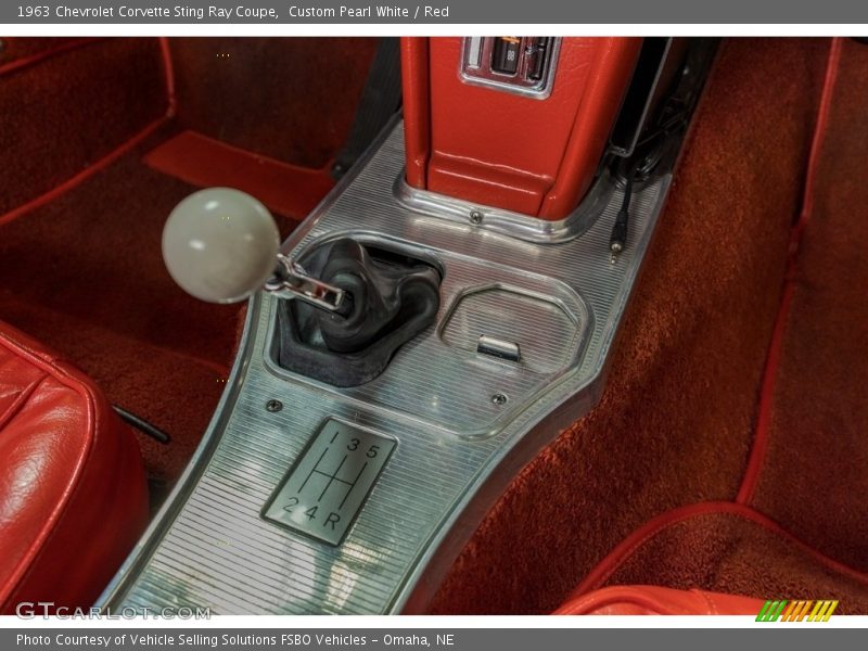 Custom Pearl White / Red 1963 Chevrolet Corvette Sting Ray Coupe