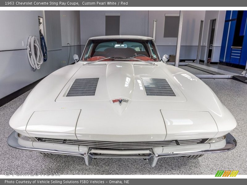 Custom Pearl White / Red 1963 Chevrolet Corvette Sting Ray Coupe