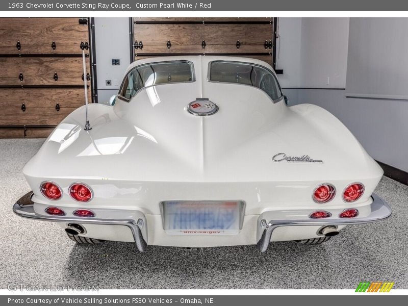 Custom Pearl White / Red 1963 Chevrolet Corvette Sting Ray Coupe