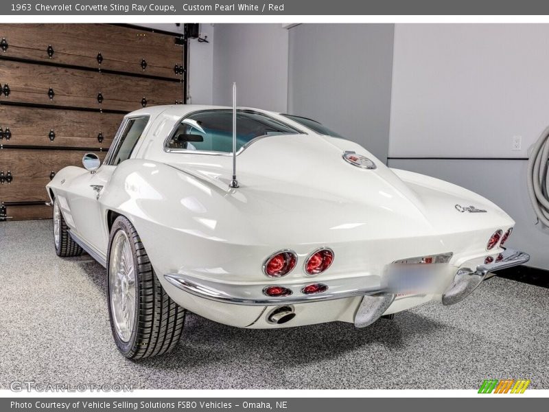 Custom Pearl White / Red 1963 Chevrolet Corvette Sting Ray Coupe