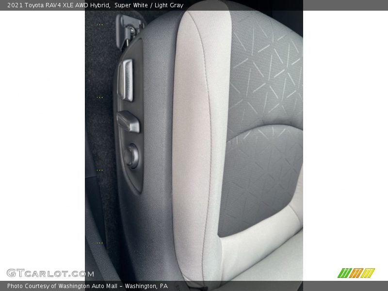 Super White / Light Gray 2021 Toyota RAV4 XLE AWD Hybrid