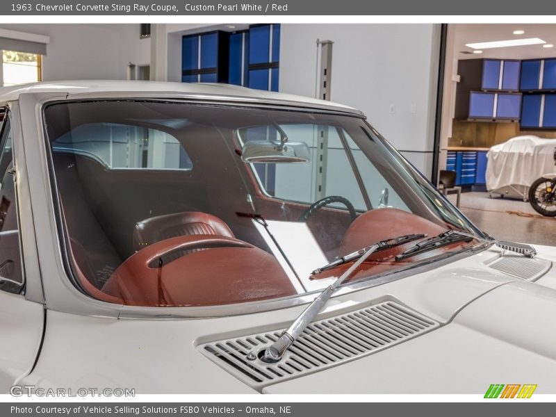 Custom Pearl White / Red 1963 Chevrolet Corvette Sting Ray Coupe