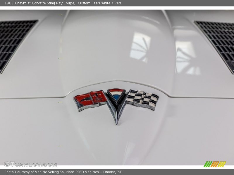 Custom Pearl White / Red 1963 Chevrolet Corvette Sting Ray Coupe