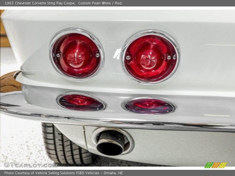 Custom Pearl White / Red 1963 Chevrolet Corvette Sting Ray Coupe