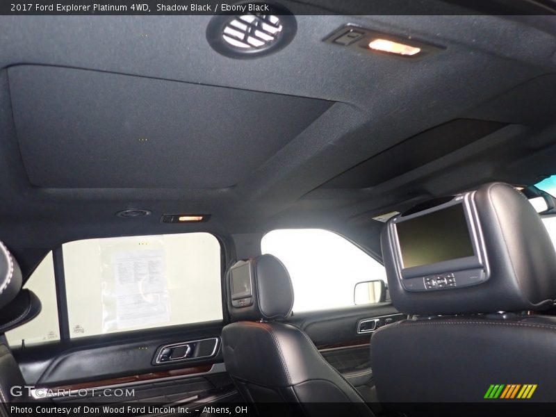 Shadow Black / Ebony Black 2017 Ford Explorer Platinum 4WD