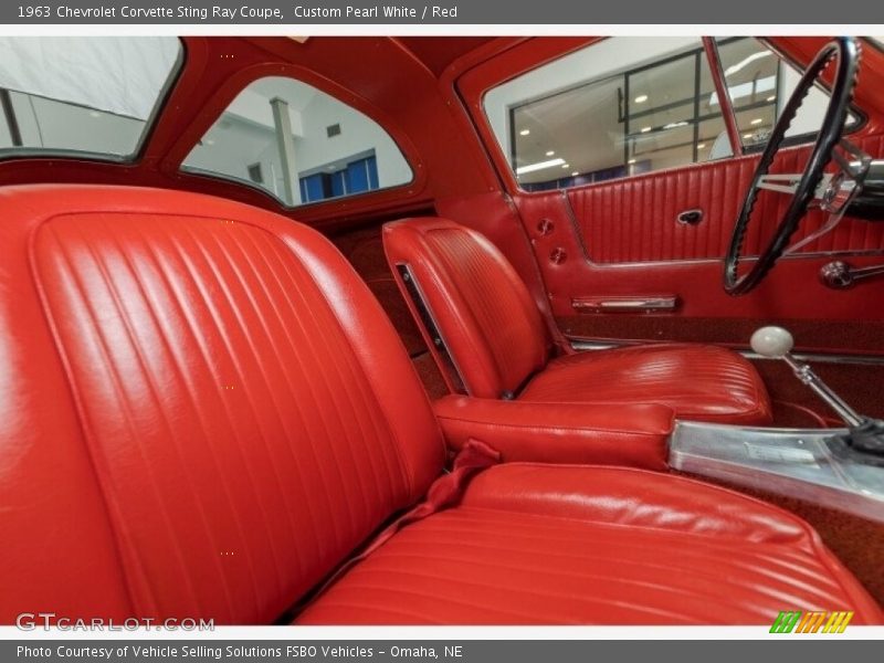 Custom Pearl White / Red 1963 Chevrolet Corvette Sting Ray Coupe