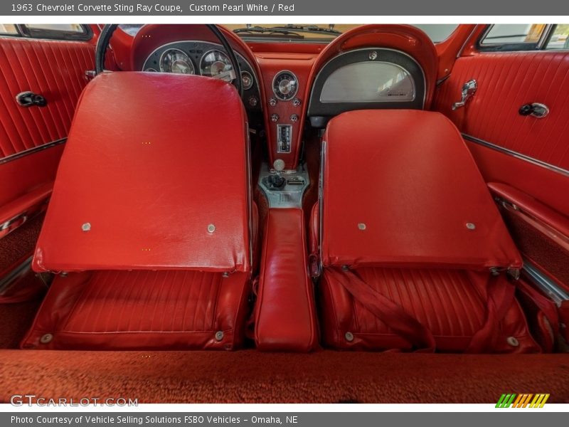 Custom Pearl White / Red 1963 Chevrolet Corvette Sting Ray Coupe