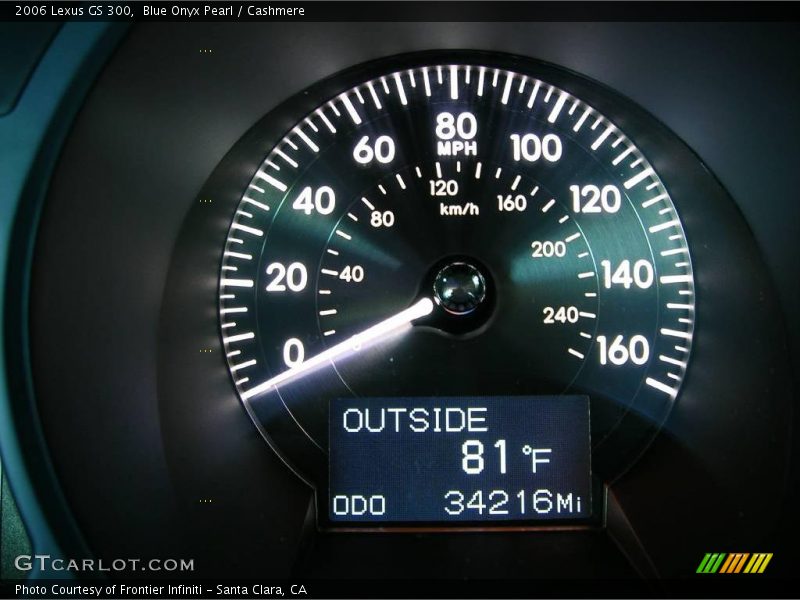 Blue Onyx Pearl / Cashmere 2006 Lexus GS 300