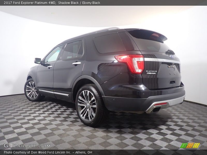 Shadow Black / Ebony Black 2017 Ford Explorer Platinum 4WD