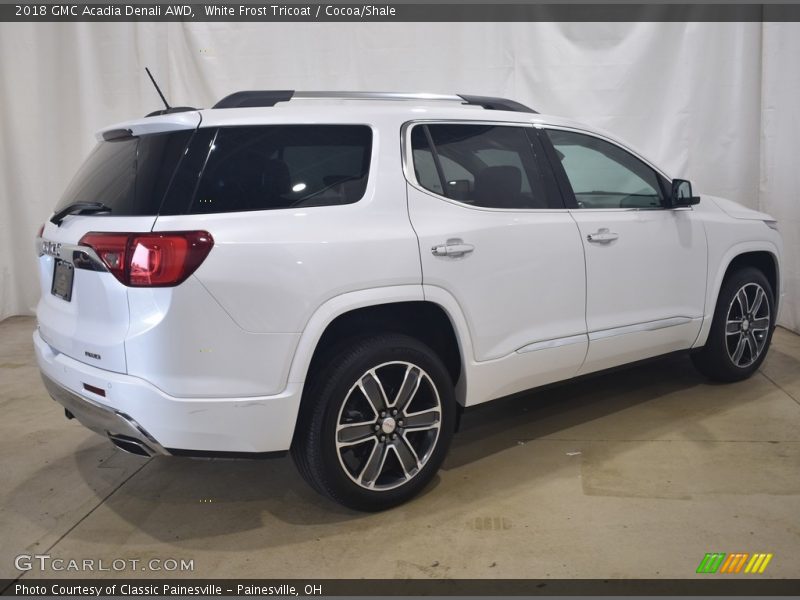 White Frost Tricoat / Cocoa/Shale 2018 GMC Acadia Denali AWD