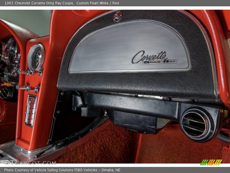 Custom Pearl White / Red 1963 Chevrolet Corvette Sting Ray Coupe